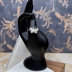 Vintage Estate 925 Marked Sterling Silver Butterfly Ring Lot D44